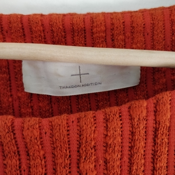 Thakoon Addition Combo Sweater Dress Terra Cotta L - Picture 9 of 11